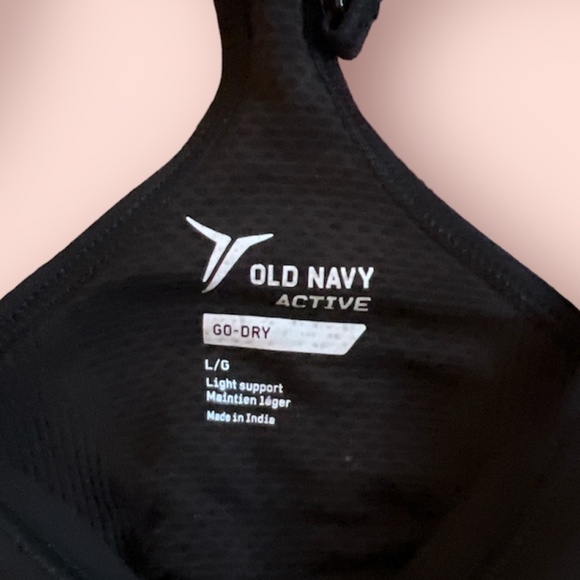 NWT Old Navy Active Light Support Sport Bras (L), Black - Picture 6 of 8